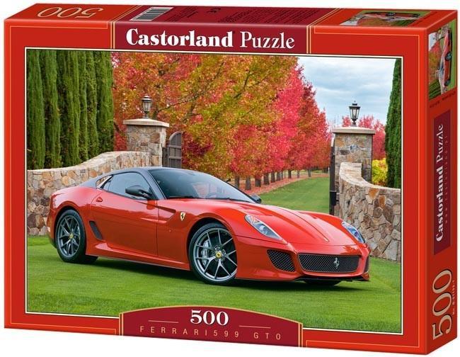 Пазлы с видом машин. Пазлы Castorland Ferrari.500. Пазлы 500 Castorland машина. Пазл Castorland Ferrari 599 GTO (B-51557), 500 дет.. Пазлы Castorland Puzzle 500 Феррари.